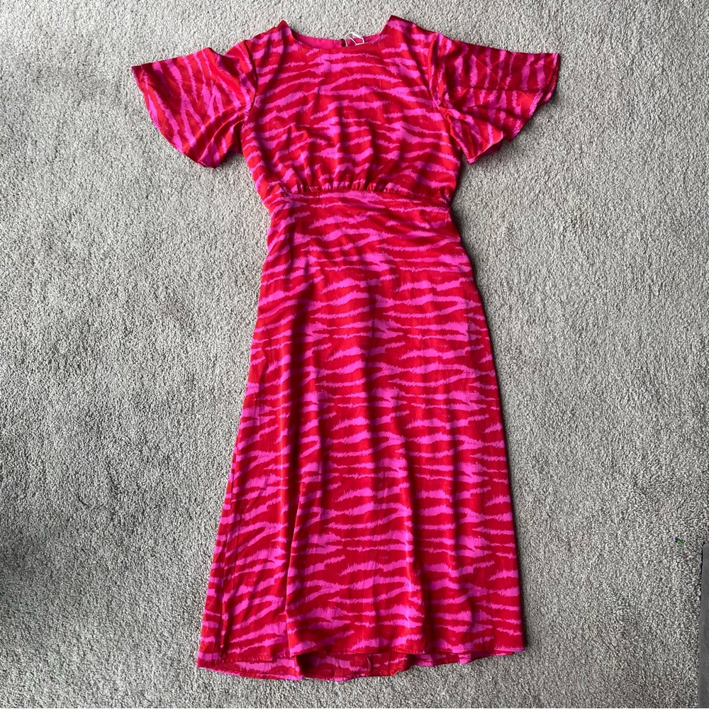 Pink and Red Dress